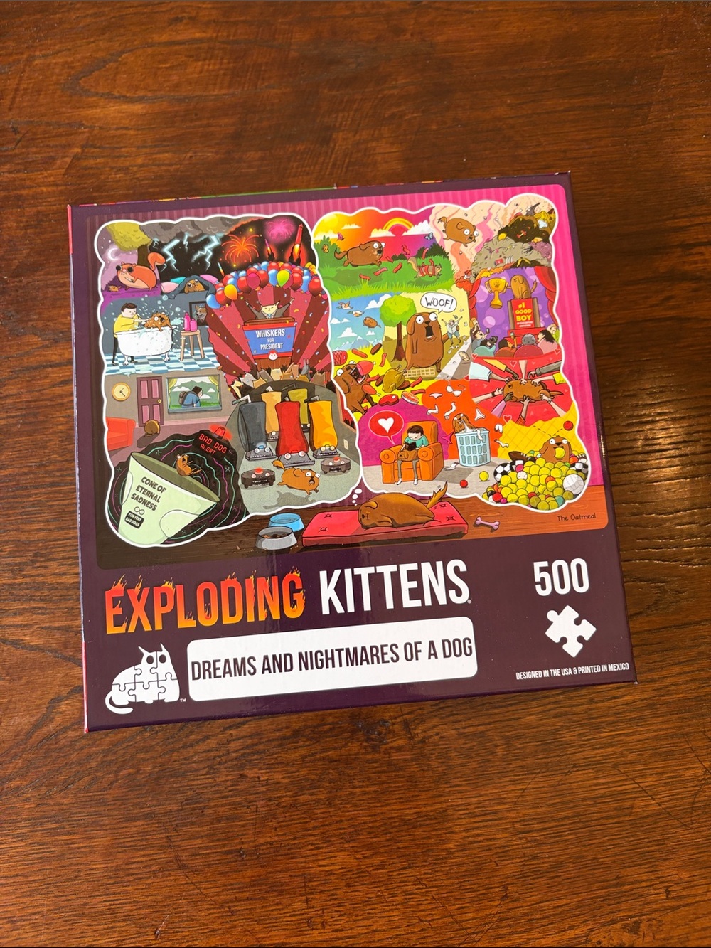 500 piece jigsaw puzzle Exploding Kittens